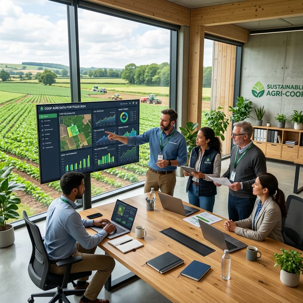 Equipo de la cooperativa trabajando